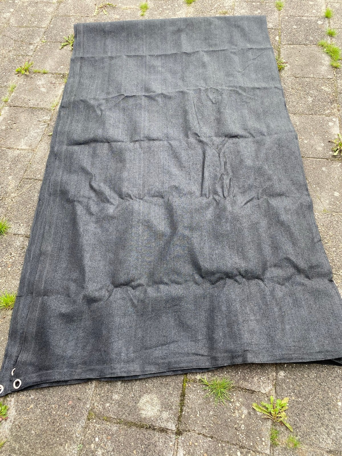 Zwart tent- of luifeltapijt 250x400, Ophalen, Gebruikt