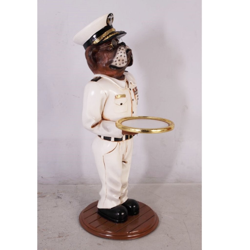 Buldog butler 100 cm - hondenbeeld admiraal, Ophalen, Nieuw, Overige typen