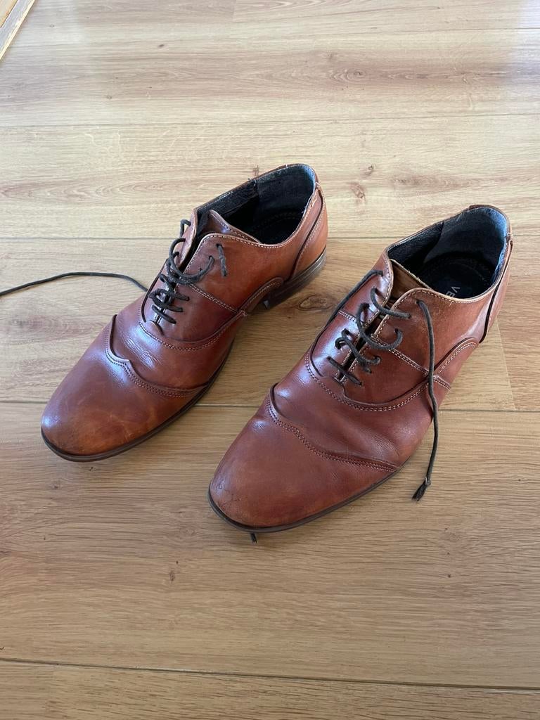 Bruine herenschoenen maat 44, Ophalen of Verzenden, Zo goed als nieuw, Bruin