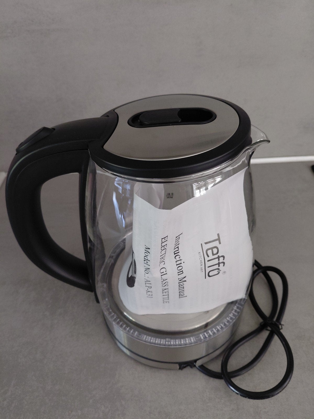 Electric Glass Kettle, Ophalen, Nieuw