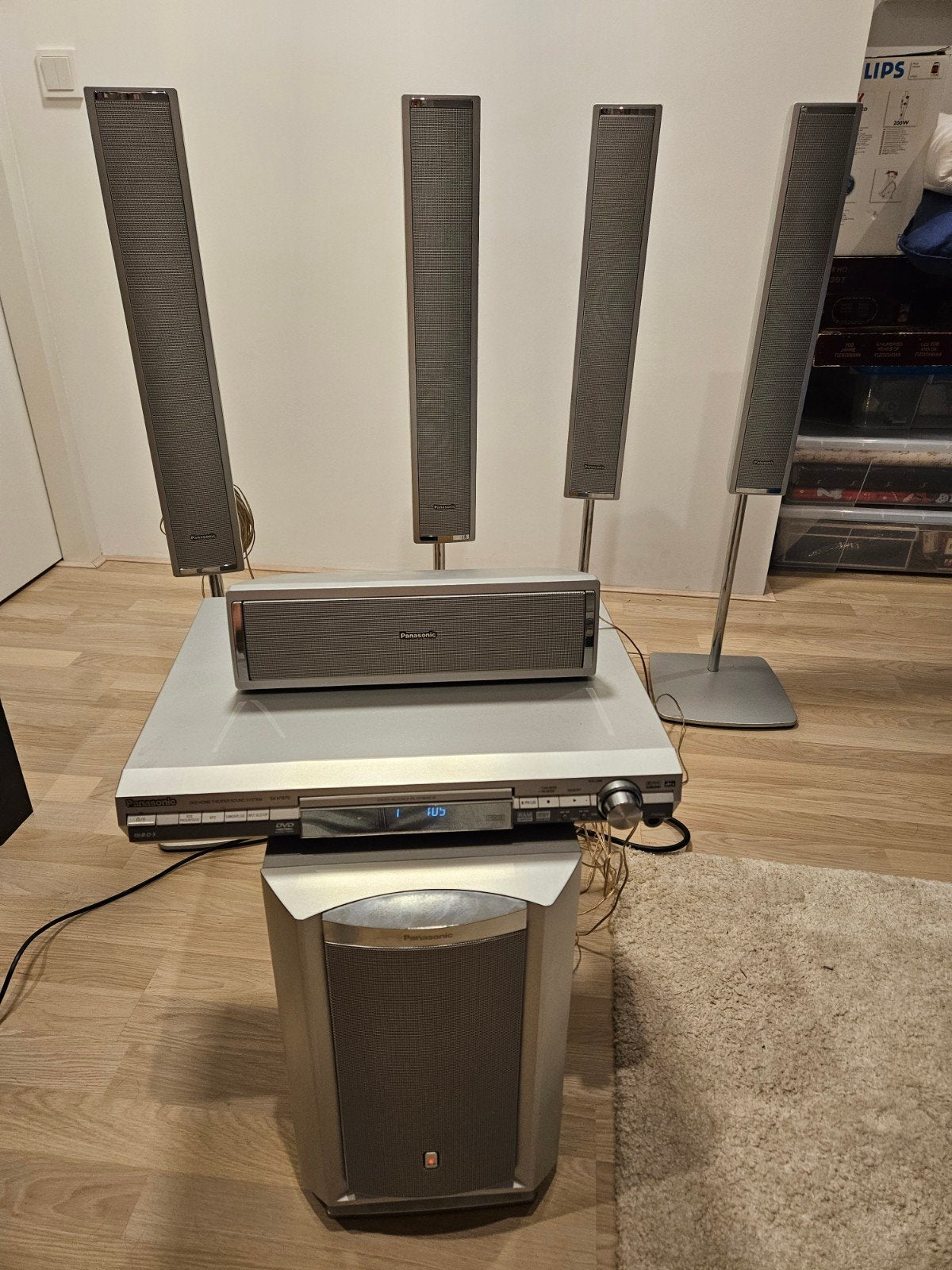 Panasonic Home Cinema SC-HT870 met DVD-speler en 5.1 geluid, Ophalen
