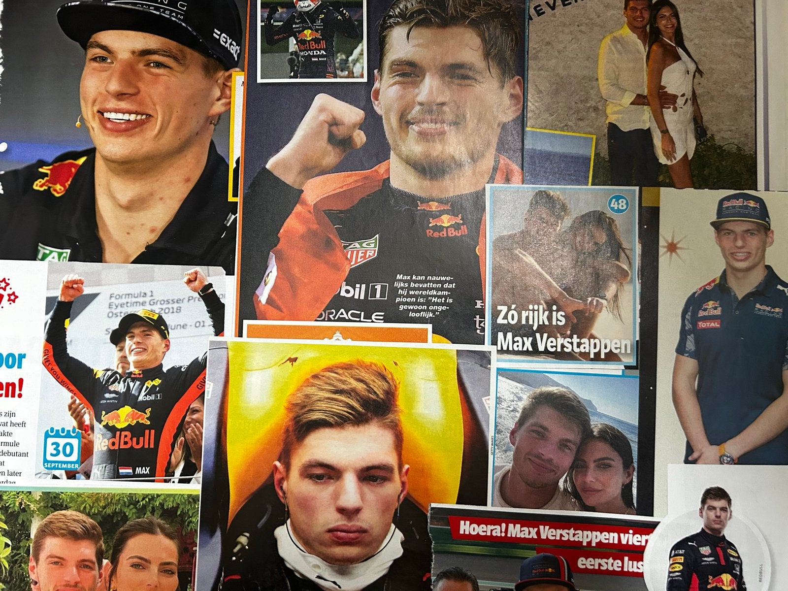 40 Max Verstappen Knipsels - Formule 1 en Privéleven, Ophalen of Verzenden, 1980 tot heden, Nederland, Knipsel(s)