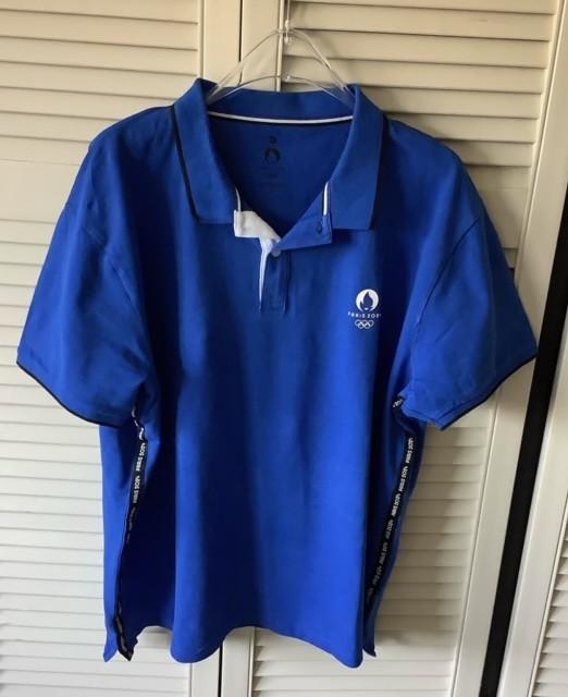 Polo shirt Olympische Spelen 2024 Parijs - Maat XXXL, Ophalen of Verzenden, Zo goed als nieuw, Overige maten, Blauw