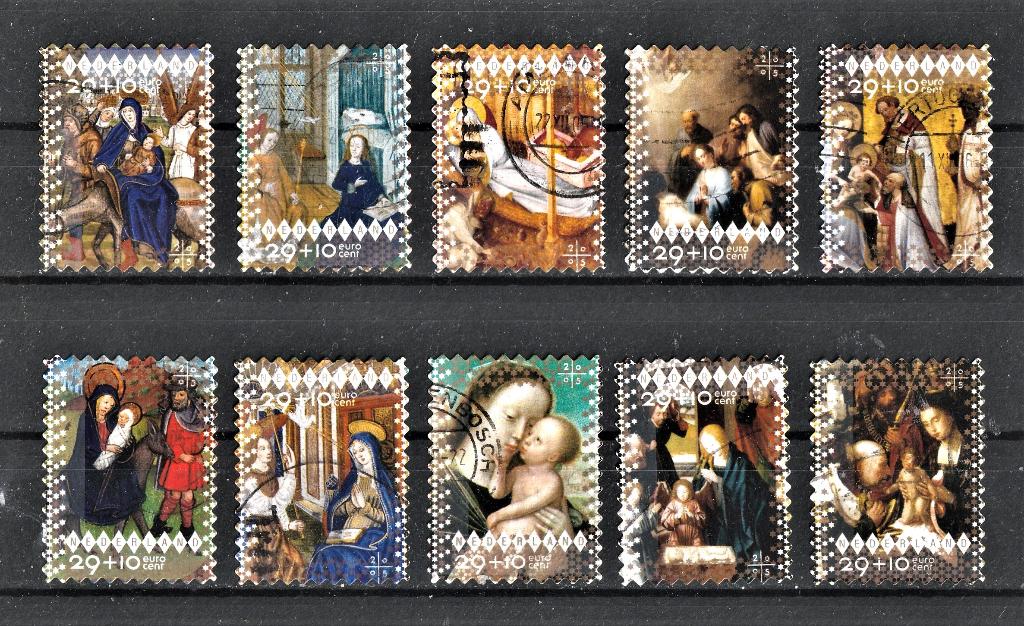 8 S --serie Goede doelen Decenberzegels 2005, Verzenden, Na 1940, Gestempeld