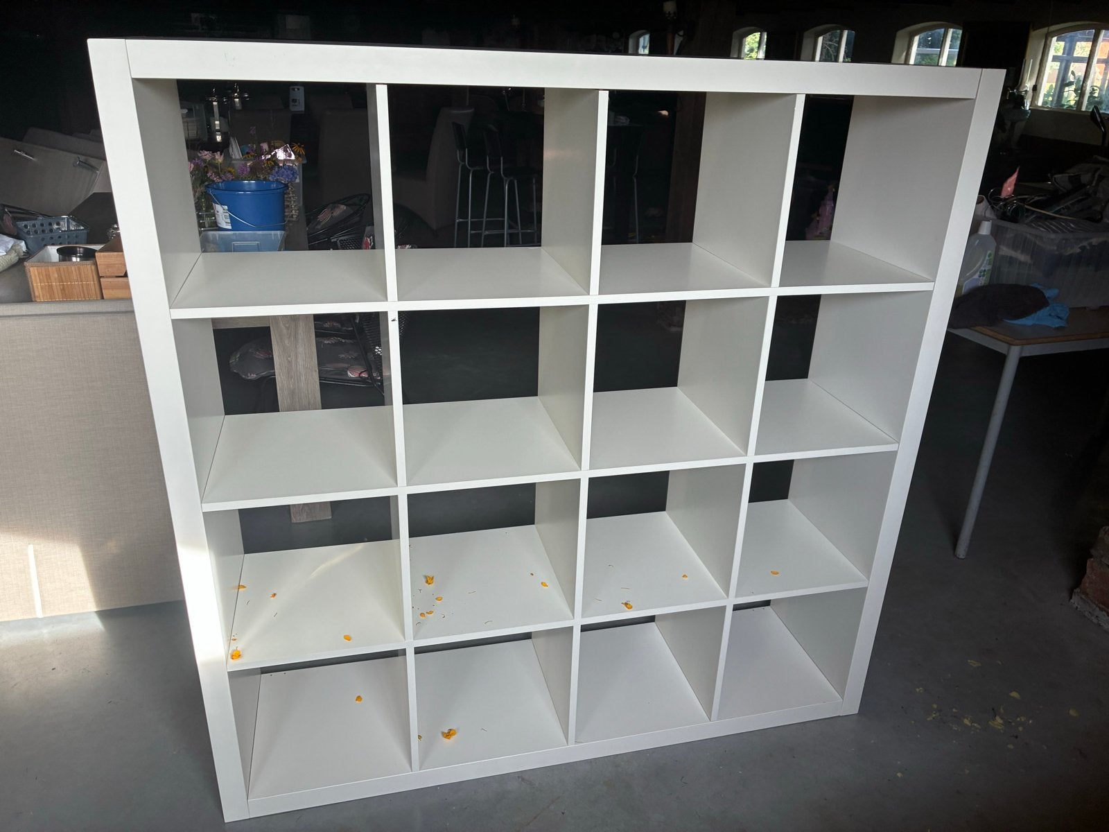 IKEA Kallax Kast 4x4 Vakken Wit, Ophalen, Gebruikt