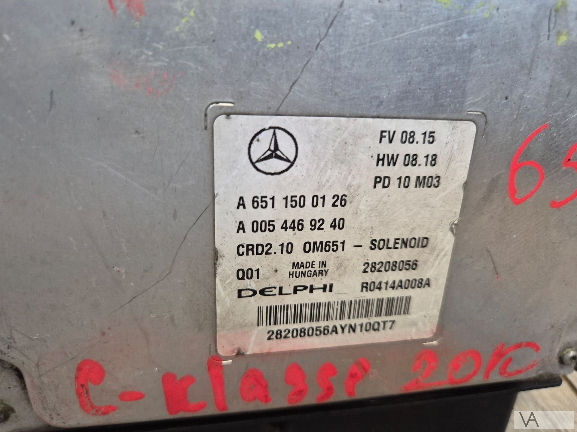 ECU motorcomputer van Mercedes 2.2 diesel 651 a6511500126, Gebruikt, -, Ophalen of Verzenden, -