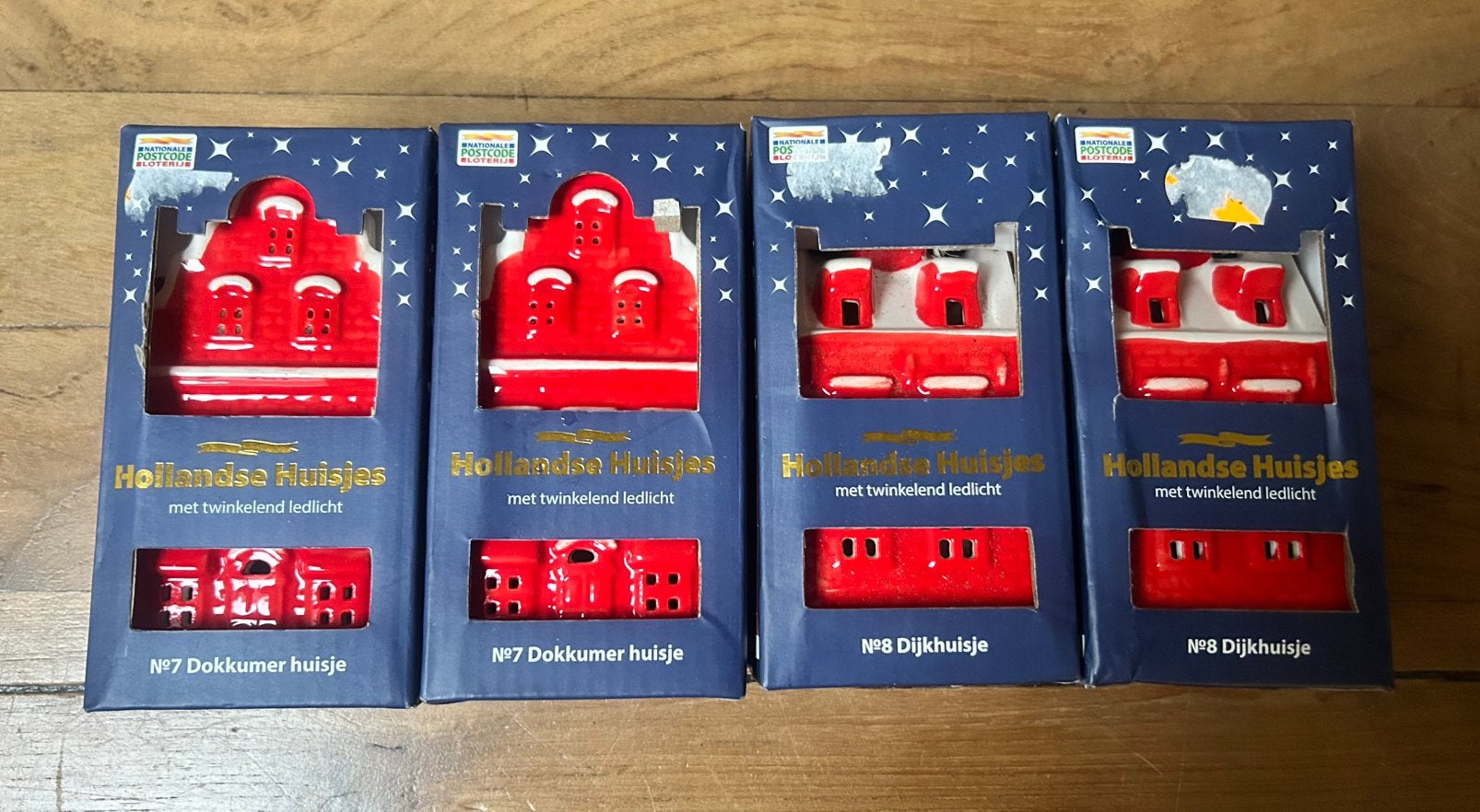 4 postcode loterij huisjes nieuw, Verzamelen, KLM Huisjes, Ophalen of Verzenden, Zo goed als nieuw