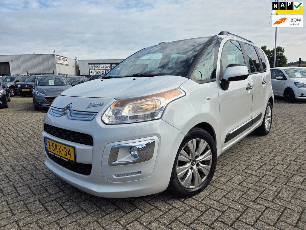 Citroen C3 Picasso 1.4 VTi Exclusive/TREKHAK/PARKSENSOR/CRUI, Auto's, Citroën, Euro 5, Gebruikt, 635 kg, Wit