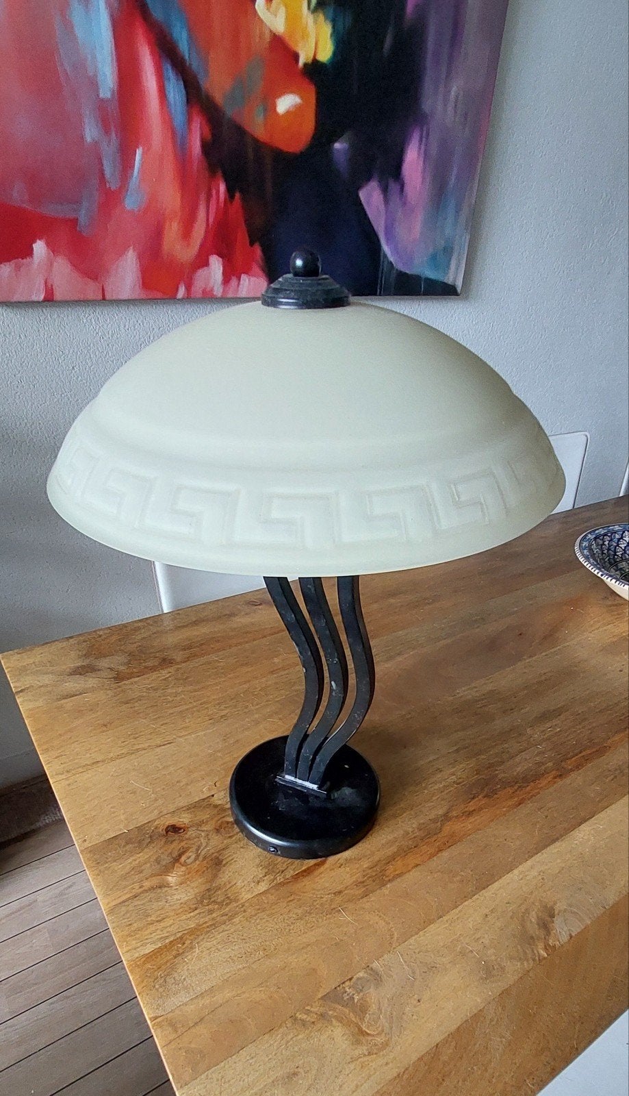 Boxford Holland Tafellamp - Jan de Bouvrie Jaren '80 Design, Ophalen, Gebruikt, Glas, Minder dan 50 cm