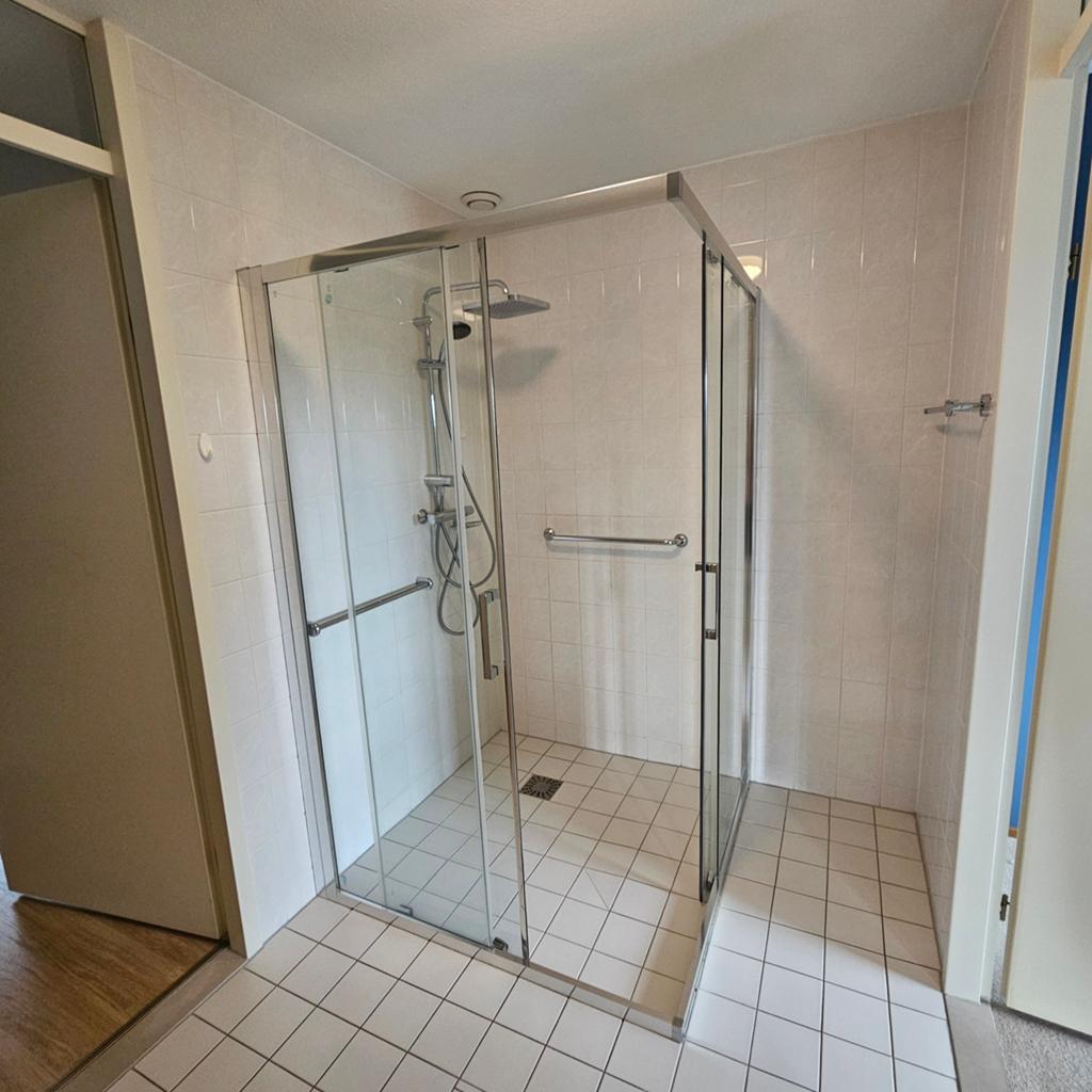Douchecabine 1.20 x 1.20 meter - Glas-Chroom, Doe-het-zelf en Verbouw, Sanitair, Gebruikt, Douche, Glas, Ophalen