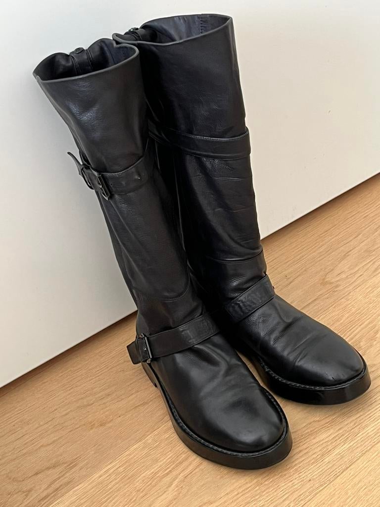 Ann Demeulemeester laarzen, Ophalen of Verzenden, Zo goed als nieuw, Zwart, Hoge laarzen