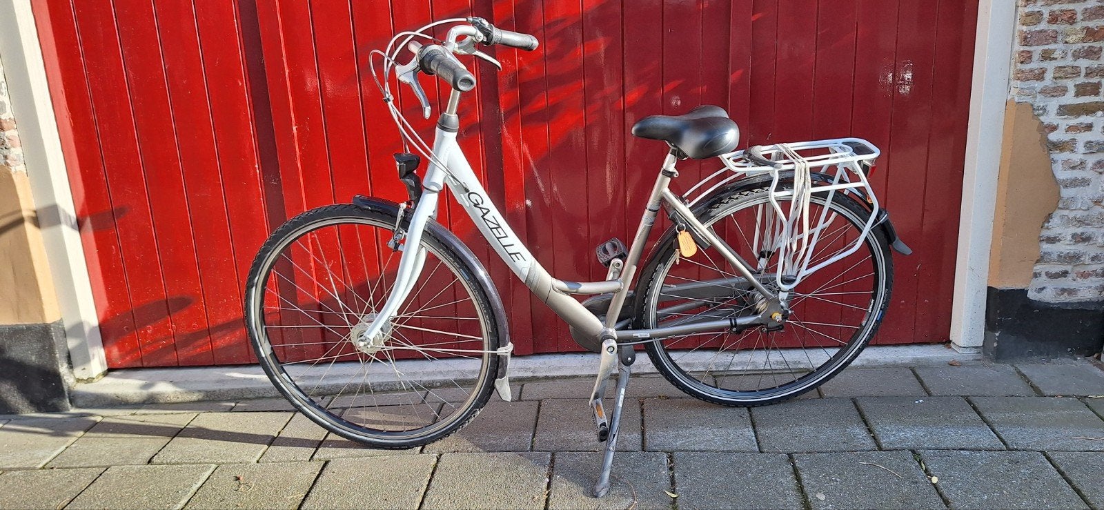 Gazelle damesfiets kleine maat wit, Fietsen en Brommers, Ophalen, Gebruikt, Gazelle, Versnellingen