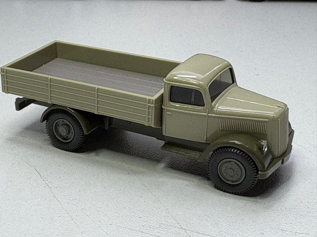 Wiking Opel Blitz 3T Flatbed IMG6637/8/9, Ophalen of Verzenden, Zo goed als nieuw, Auto, Wiking