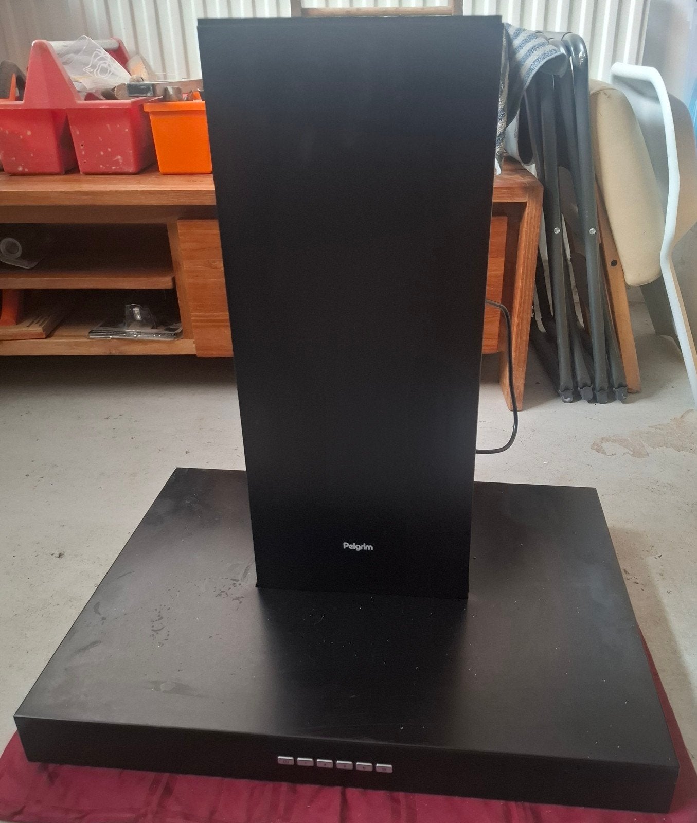Pelgrim zwarte afzuigkap 60 cm, Ophalen, Gebruikt, Onderbouw afzuigkap, Vrijstaand