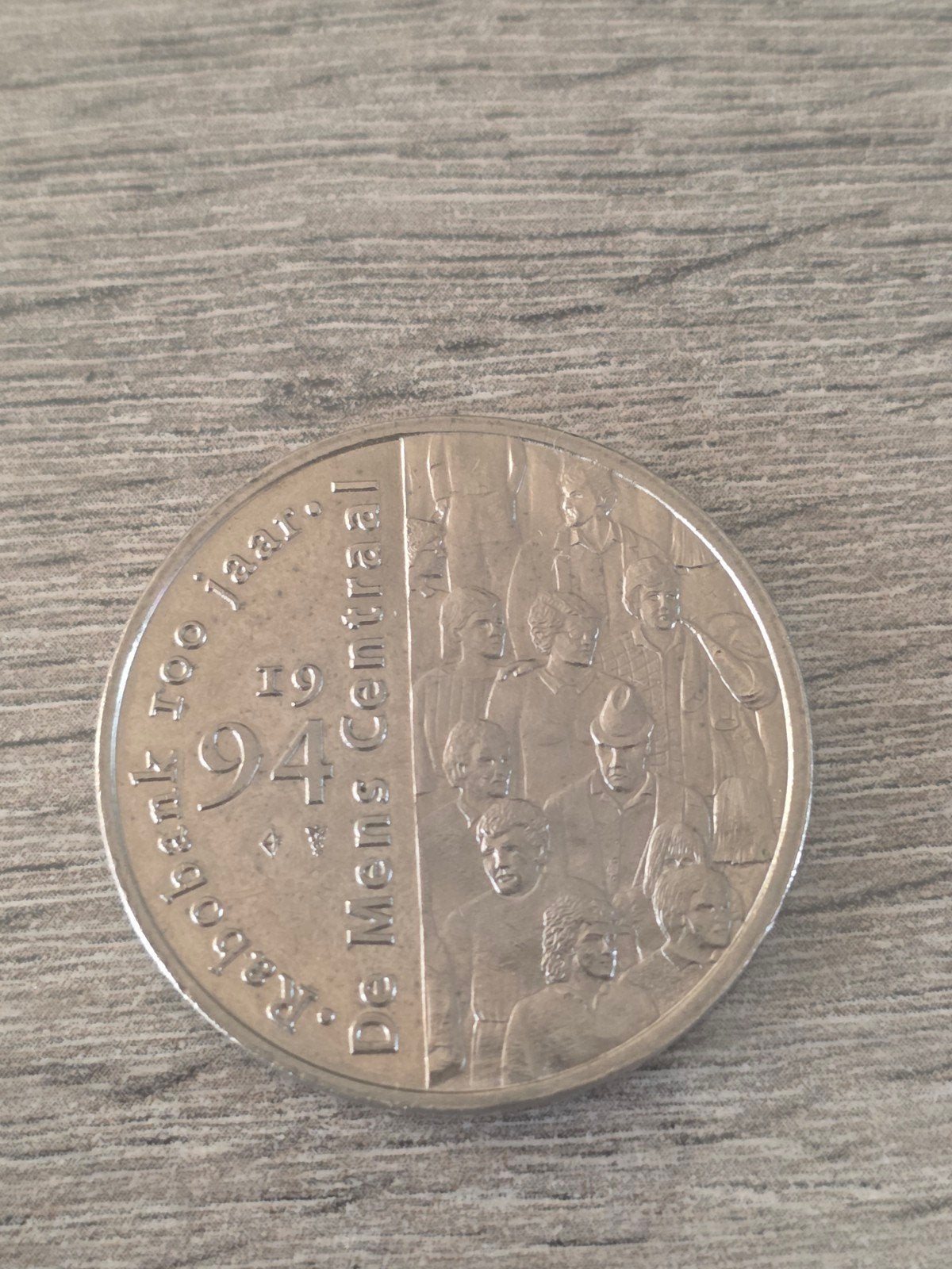 Zilverkleurig Rabobank 100 jaar munt 1994 Koningin Beatrix, Ophalen, Koningin Beatrix, Overige waardes, Losse munt