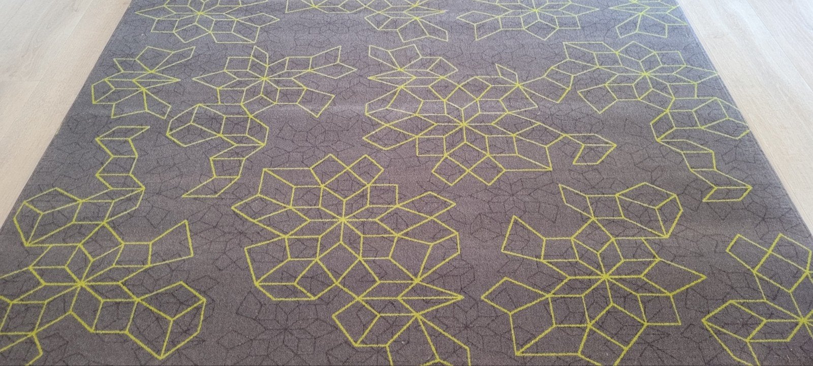 Bonaparte vloerkleed 200x300 grijs lime Syntetisch nieuw!, Ophalen, Strak modern kwaliteit stijlvol comfortabel design, 200 cm of meer