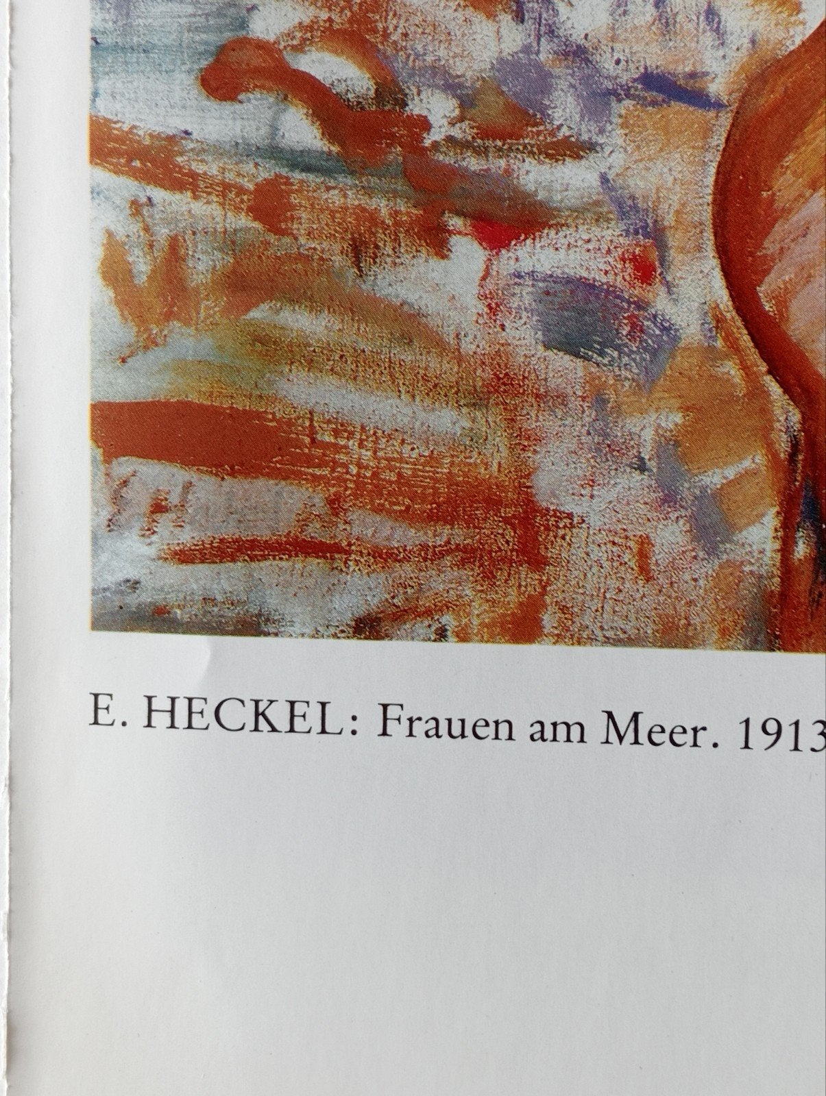 Erich Heckel Frauen am Mer print naakt erotiek, Ophalen of Verzenden