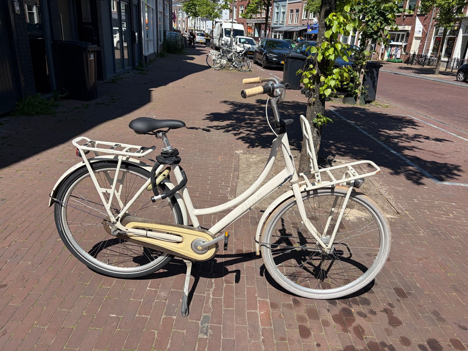 Gazelle Diva Fiets / damesfiets - Crème, Gebruikt, Fietsen en Brommers, Fietsen | Dames | Damesfietsen, Ophalen, Velgrem, Gazelle