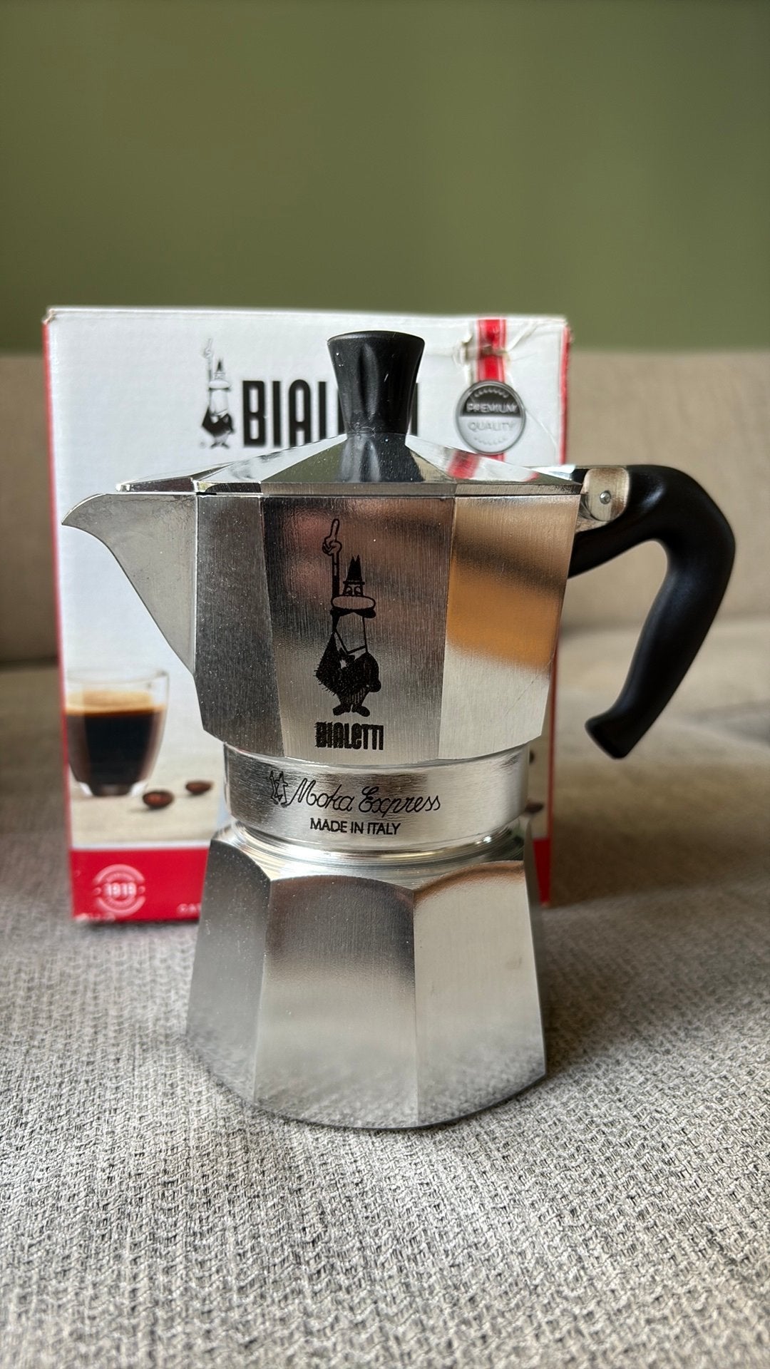 Bialetti moka express percolator, Witgoed en Apparatuur, Ophalen, Afneembaar waterreservoir, Espresso apparaat, Nieuw