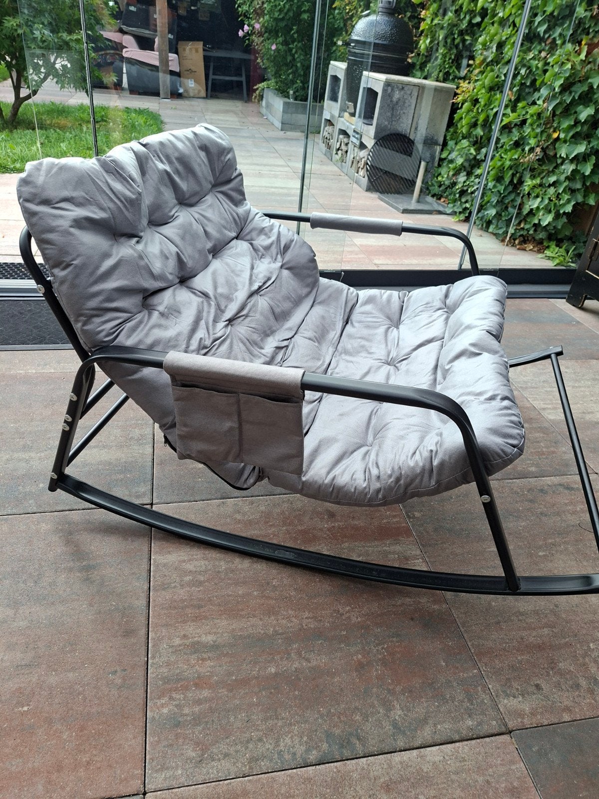 schommelstoel voor buiten, Tuin en Terras, Hangmatten, Ophalen, Zo goed als nieuw, Buiten