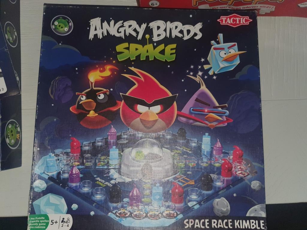 Angry Birds Space Race Kimble Bordspel Tactic, Drie of vier spelers, Ophalen of Verzenden, Gebruikt, Tactic