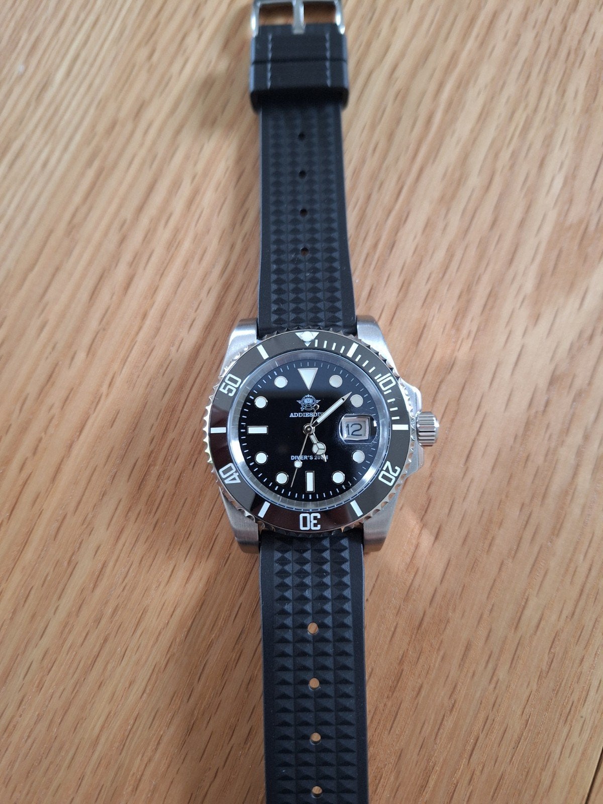 Addiesdive H3 Horloge - Nieuwstaat, Sieraden, Tassen en Uiterlijk, Horloges | Heren, Overige merken, Staal, Verzenden, Polshorloge