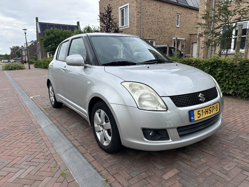 Suzuki Swift 1.3 5-deurs | 2009 | Grijs, Auto's, Voorwielaandrijving, Stof, 40 €/maand, Zwart