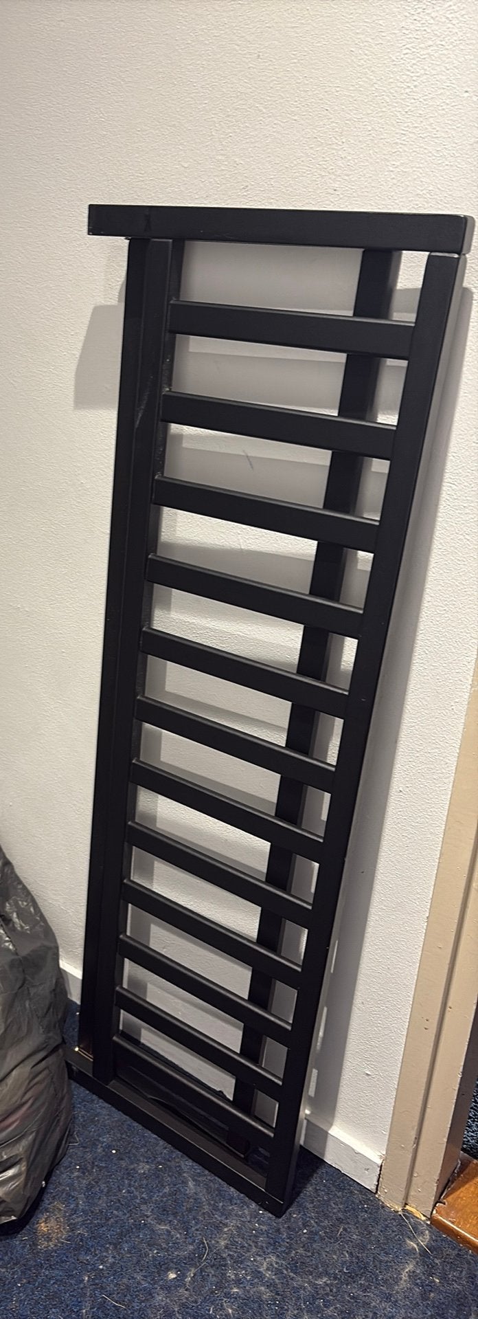 Zwart bedhekje, Ophalen of Verzenden, Gebruikt, Minder dan 140 cm, Minder dan 70 cm