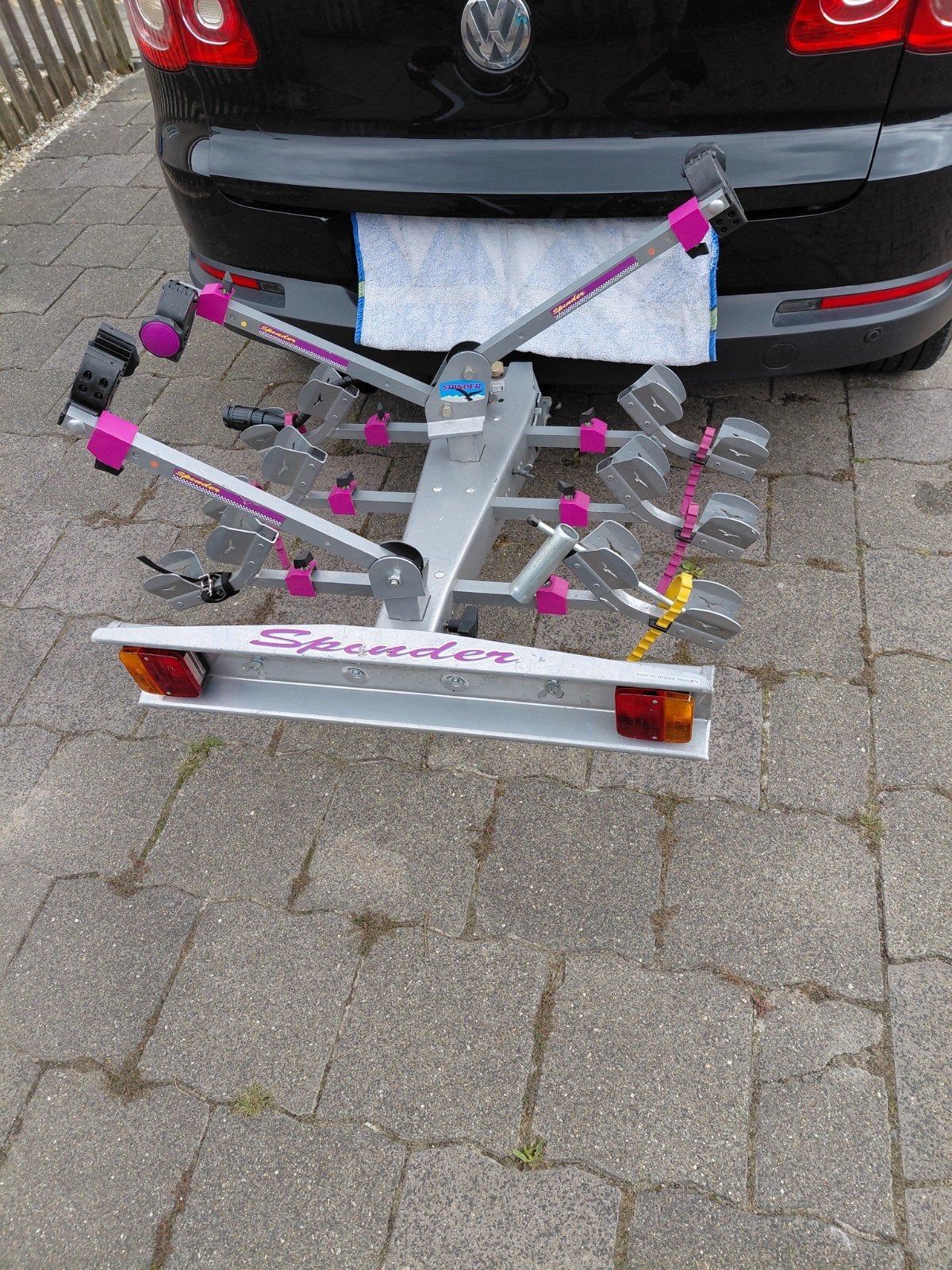 spinder fietsendrager 3 fietsen Kantelbaar, Ophalen, 3 fietsen of meer, Gebruikt, Trekhaakdrager