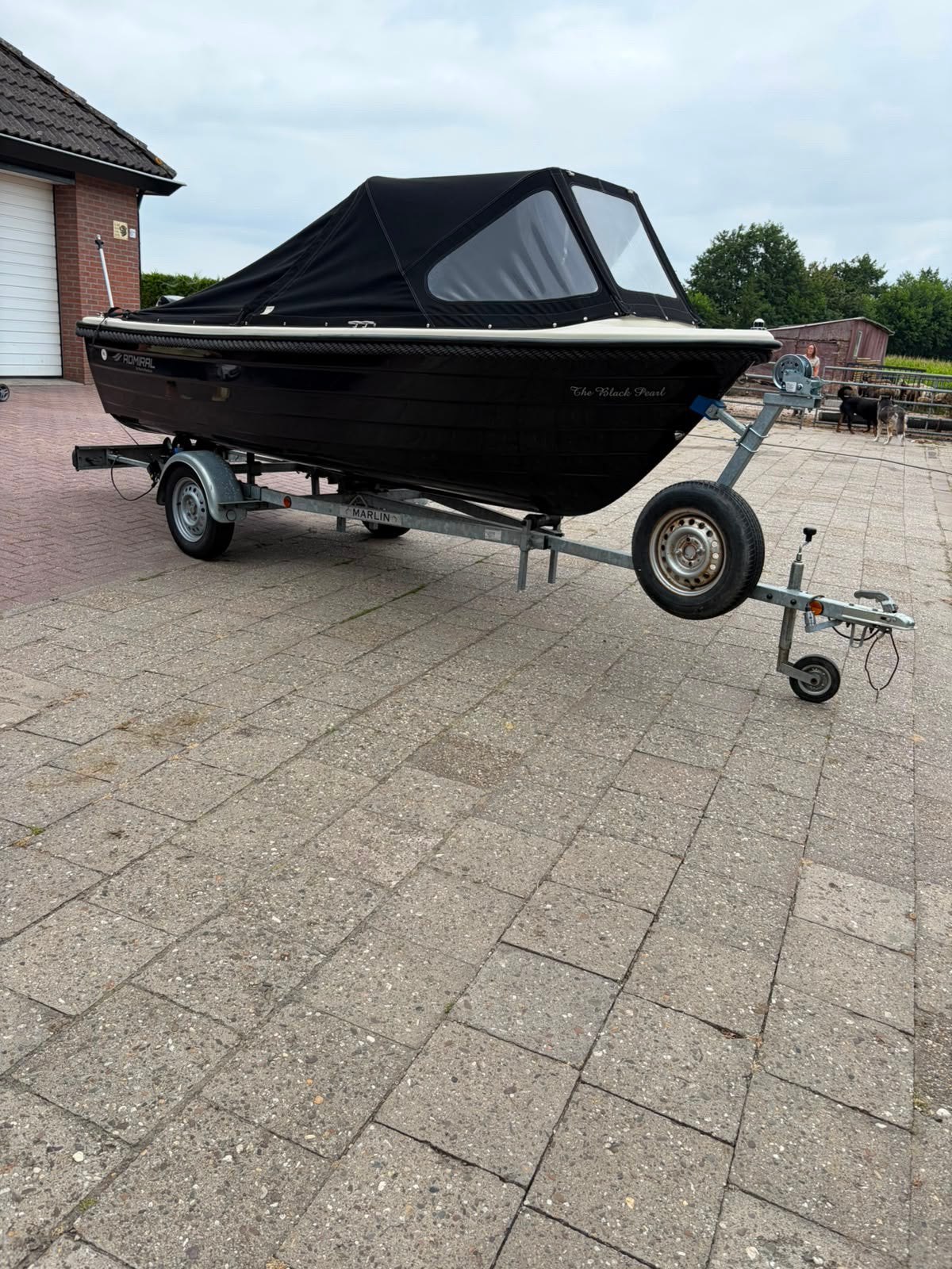 Admiral 440 compleet met 9,9 pk en trailer, Ophalen