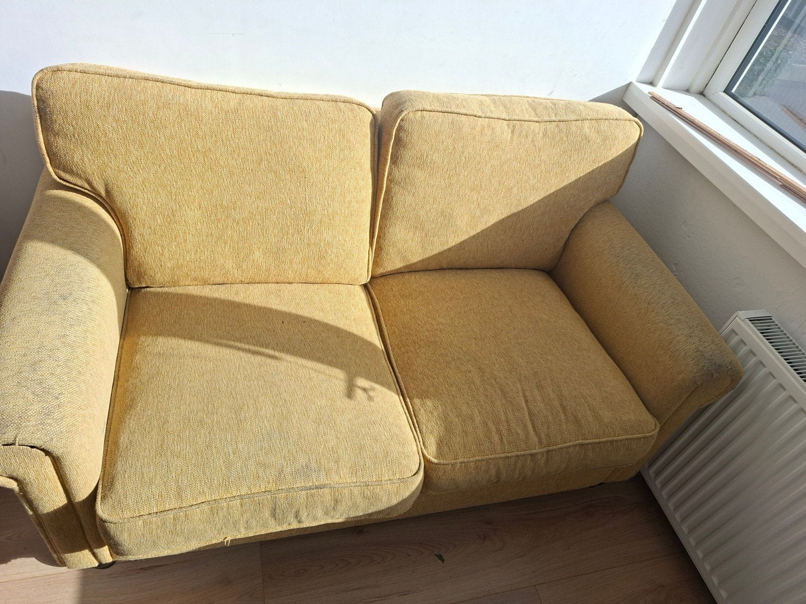 bank gratis, Huis en Inrichting, Banken | Bankstellen, Ophalen, Kunststof, Gebruikt, 150 tot 200 cm
