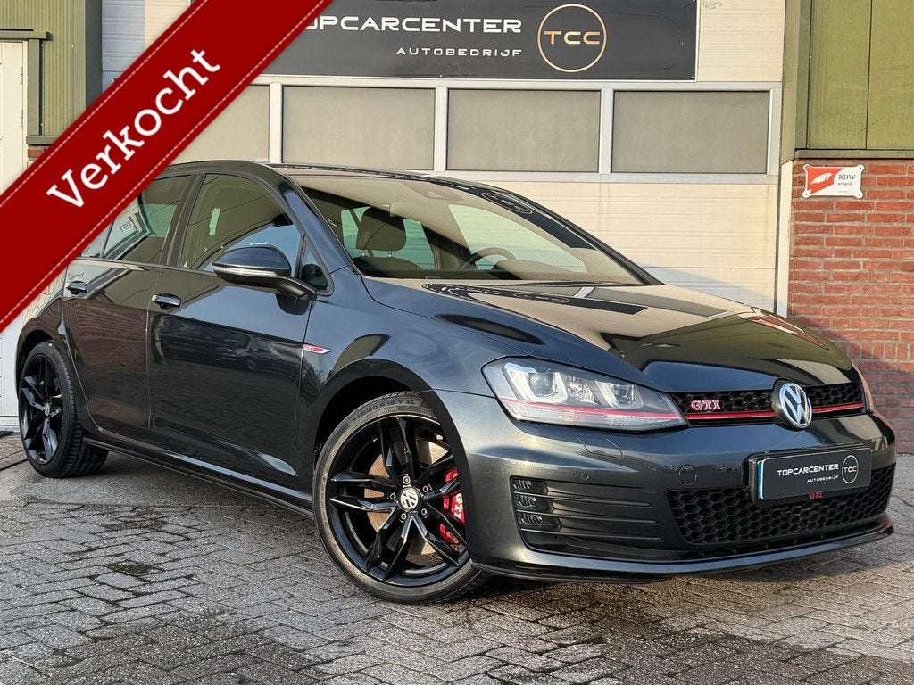 Volkswagen Golf 2.0T SI GTI Performance/CAMERA/LEER/STOELV, Auto's, Gebruikt, 4 cilinders, 1984 cc, Zwart