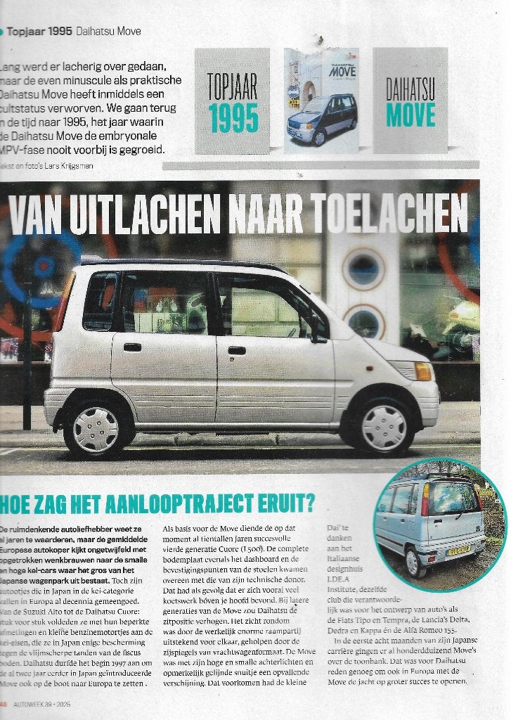 Reportage DAIHATSU Move, Autoweek, 2025., Boeken, Autoweek, Ophalen of Verzenden, Zo goed als nieuw, Overige merken