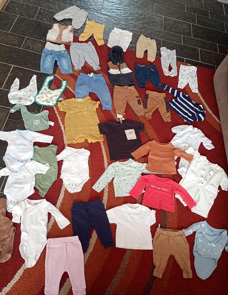 Babykleding pakket maat 56 35-delig Feetje Prenatal unisex, Ophalen of Verzenden, Zo goed als nieuw, Jongetje of Meisje