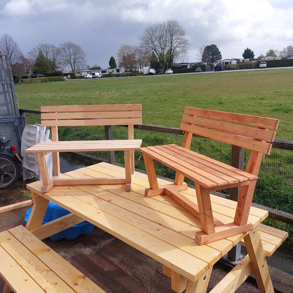 Kinderbankje hout, Ophalen of Verzenden, Nieuw, Rechthoekig, Hout