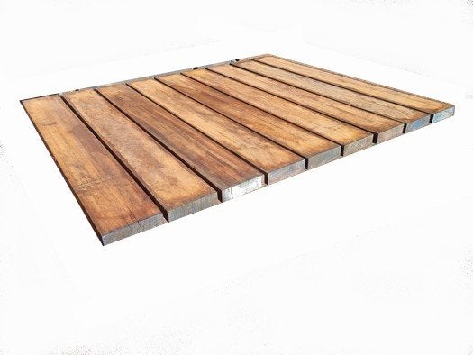 Hardhouten brugdekdelen fijnbezaagd, Tuin en Terras, Ophalen, Planken, Nieuw, Hardhout