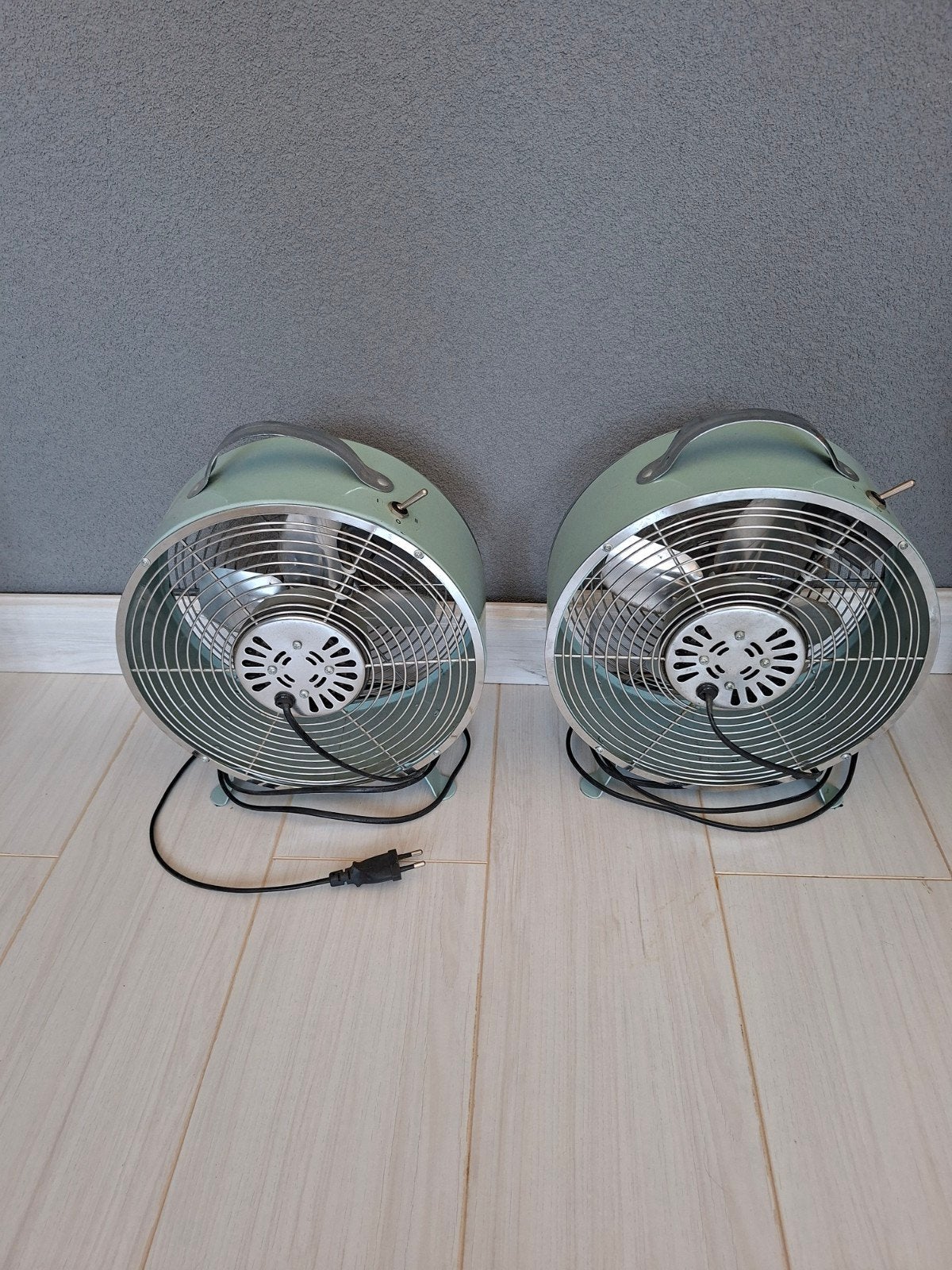 Tafelventilator retro groen, Ophalen, Zo goed als nieuw
