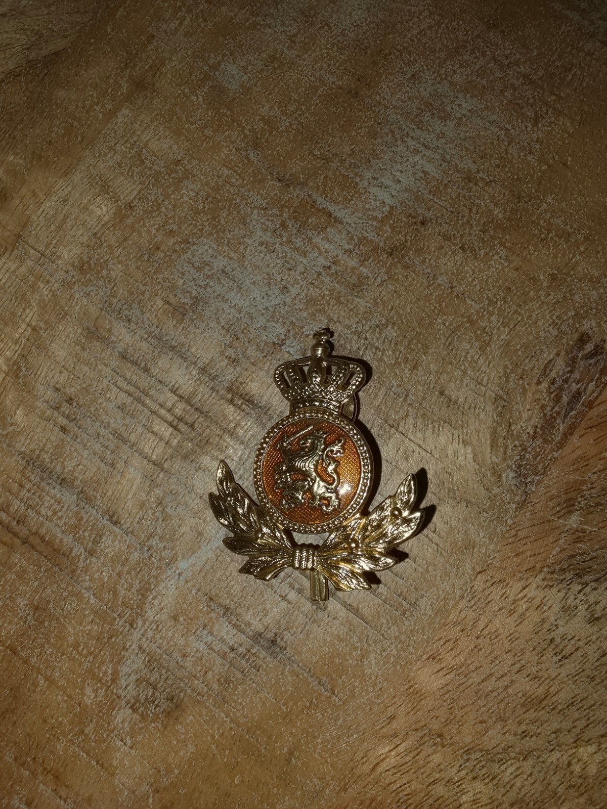Petembleem Koninklijke Landmacht officier/adjudant 1960, Ophalen of Verzenden, Landmacht, Nederland, Embleem of Badge