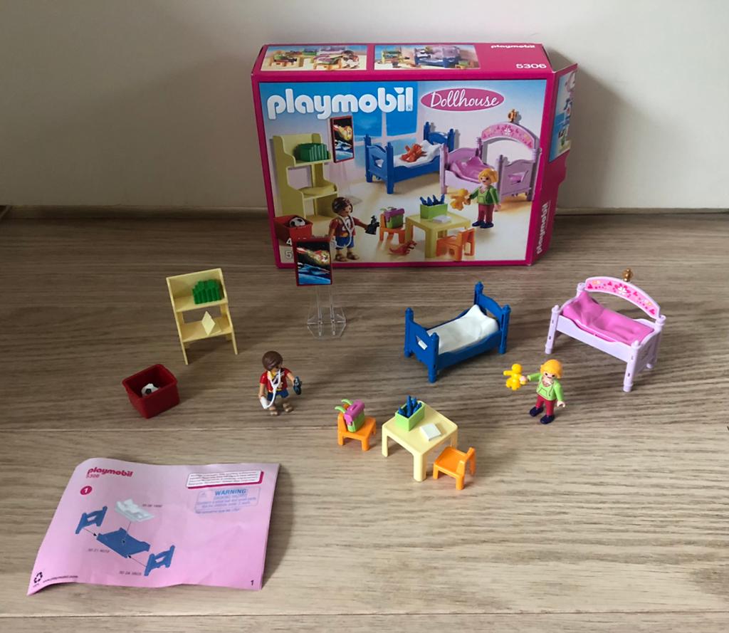5306 playmobil dollhouse: kinderkamer met stapelbed., Ophalen, Zo goed als nieuw