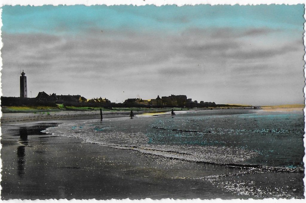 Noordwijk aan Zee Oude Gelopen Ansichtkaart ( 6520 ), Ophalen of Verzenden, 1940 tot 1960, Gelopen, Zuid-Holland