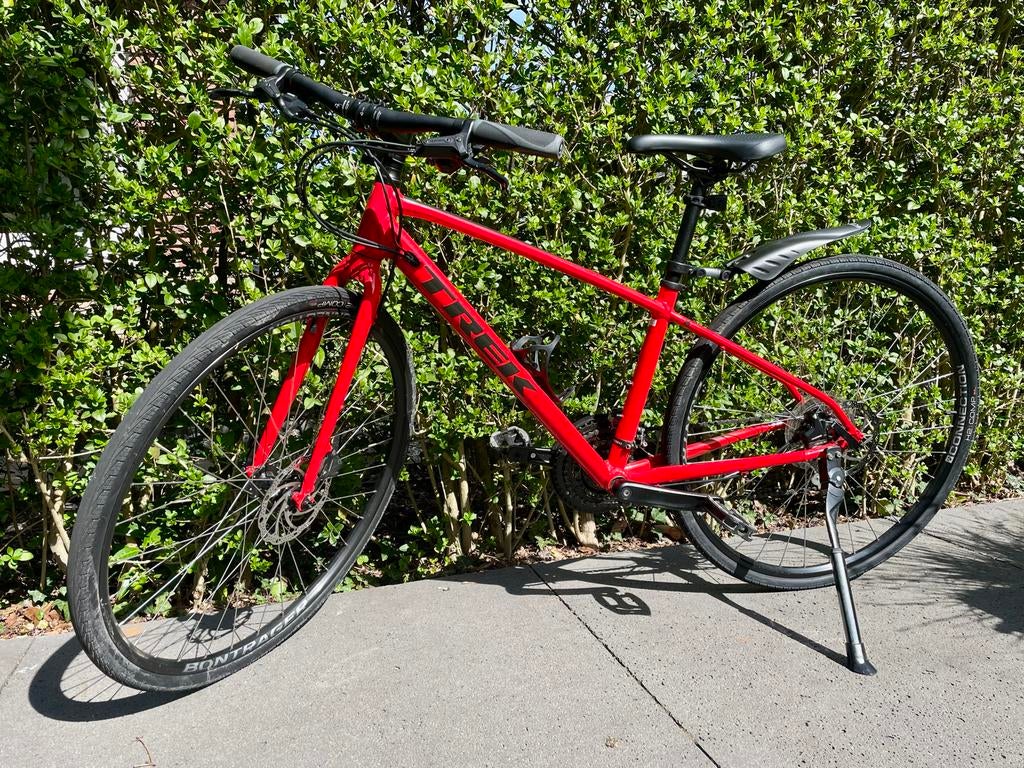 Trek FX2 Jongensfiets, Fietsen en Brommers, 28 inch, Gebruikt, Meer dan 20 versnellingen, 53 tot 57 cm
