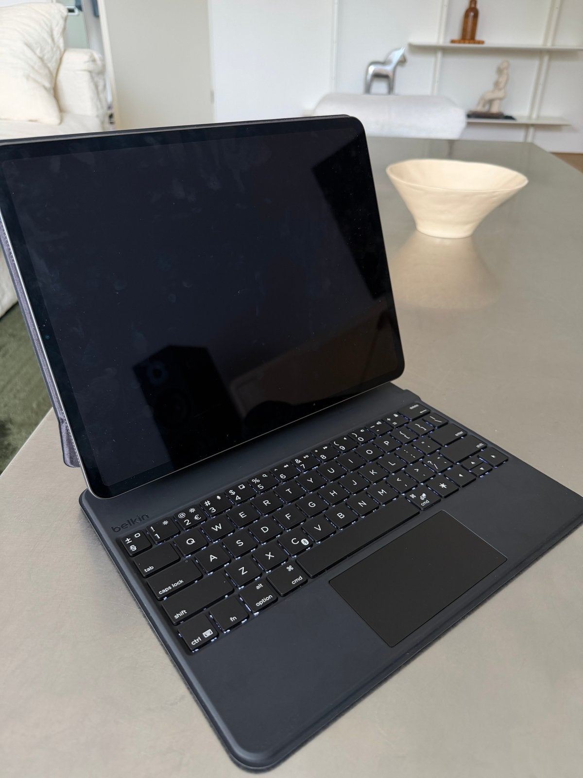 Belkin Keyboard Folio voor iPad - Hardcase, 13 inch of meer, Zwart, Ophalen of Verzenden, Zo goed als nieuw