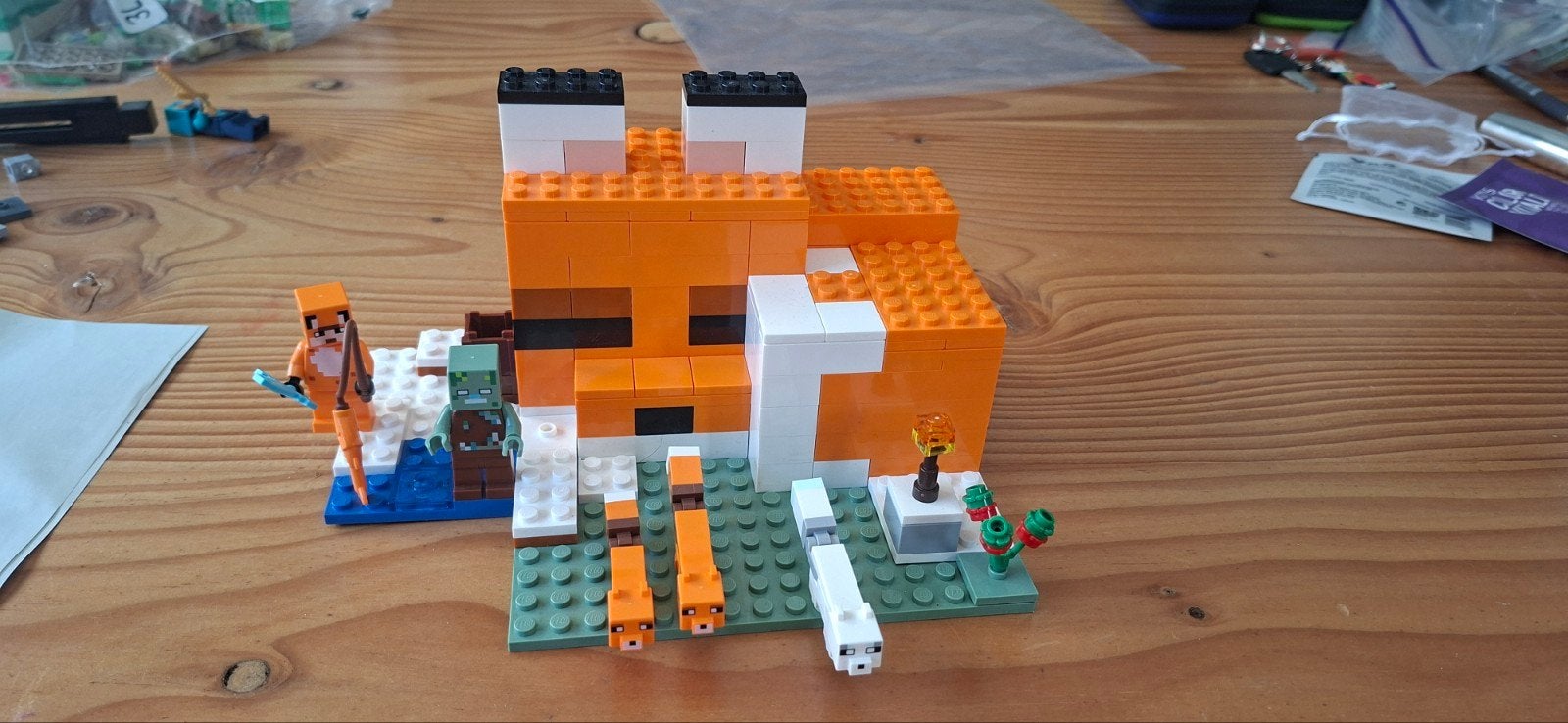 Lego Minecraft set 21178, Compleet, Gebruikt, Minecraft, Lego