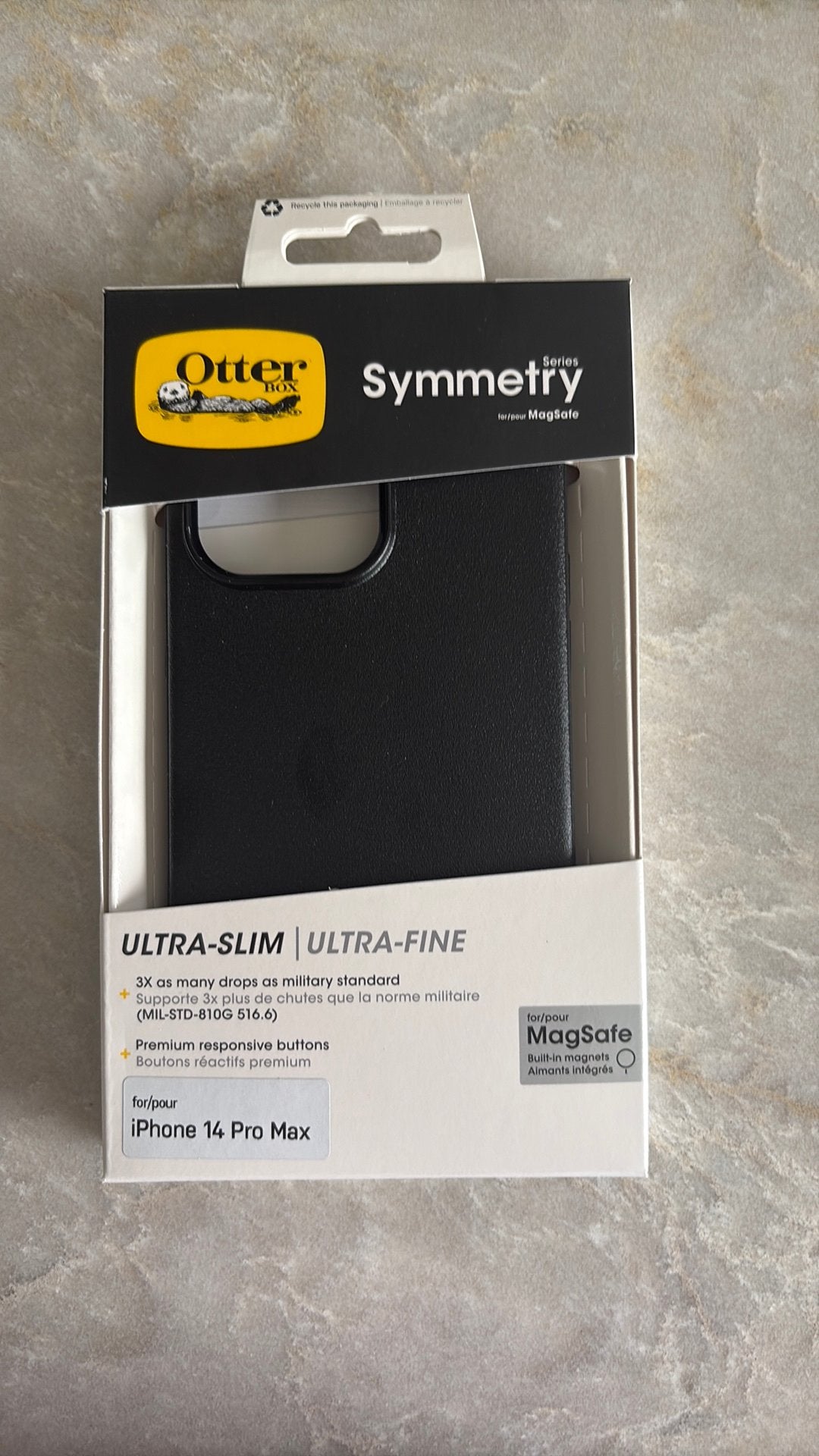 Iphone 14  Pro Max hoes Otterbox nieuw!, Kunststof, IPhone 14 Pro Max, Zwart, Nieuw