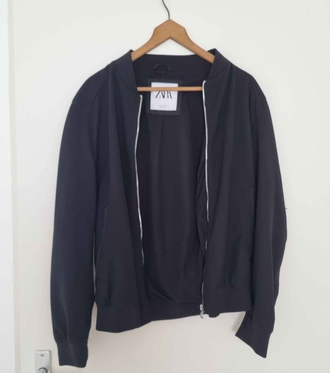 ZARA jacket maat M, Kleding | Heren, Jassen | Zomer, Ophalen, Zo goed als nieuw, Zwart