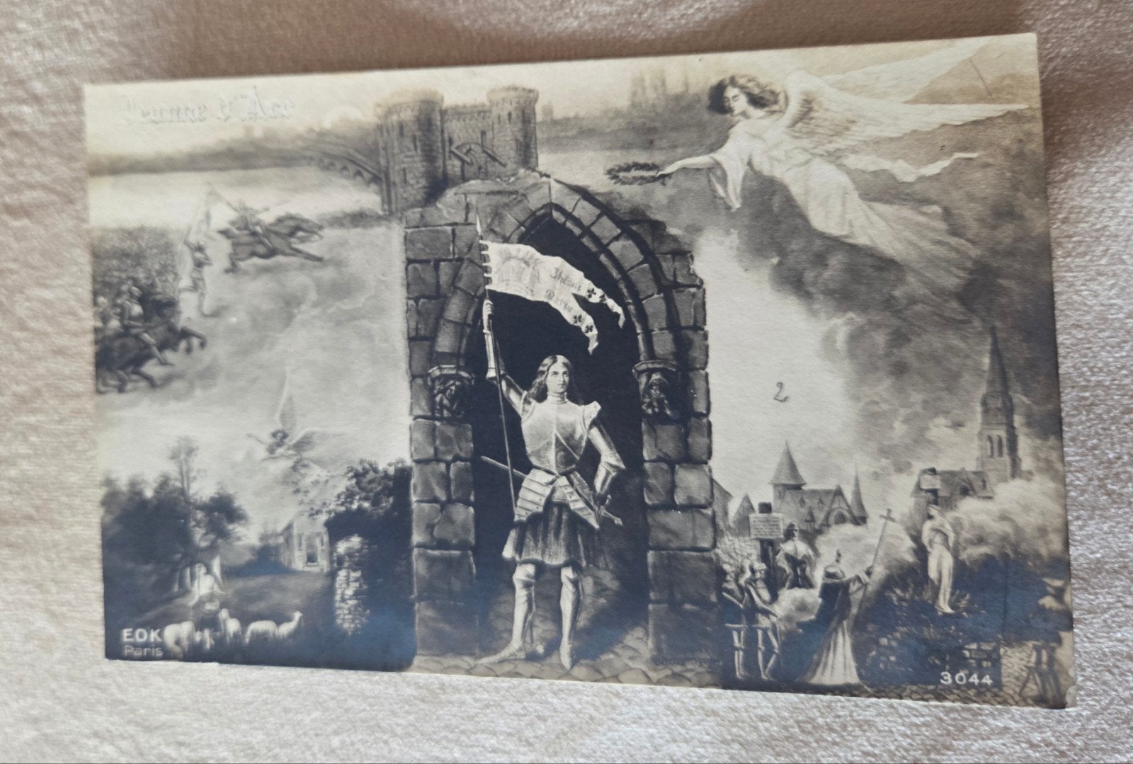 Oude Ansichtkaart Jeanne d'Arc EDK Parijs, Verzenden, Voor 1920, Ongelopen, Politiek en Historie