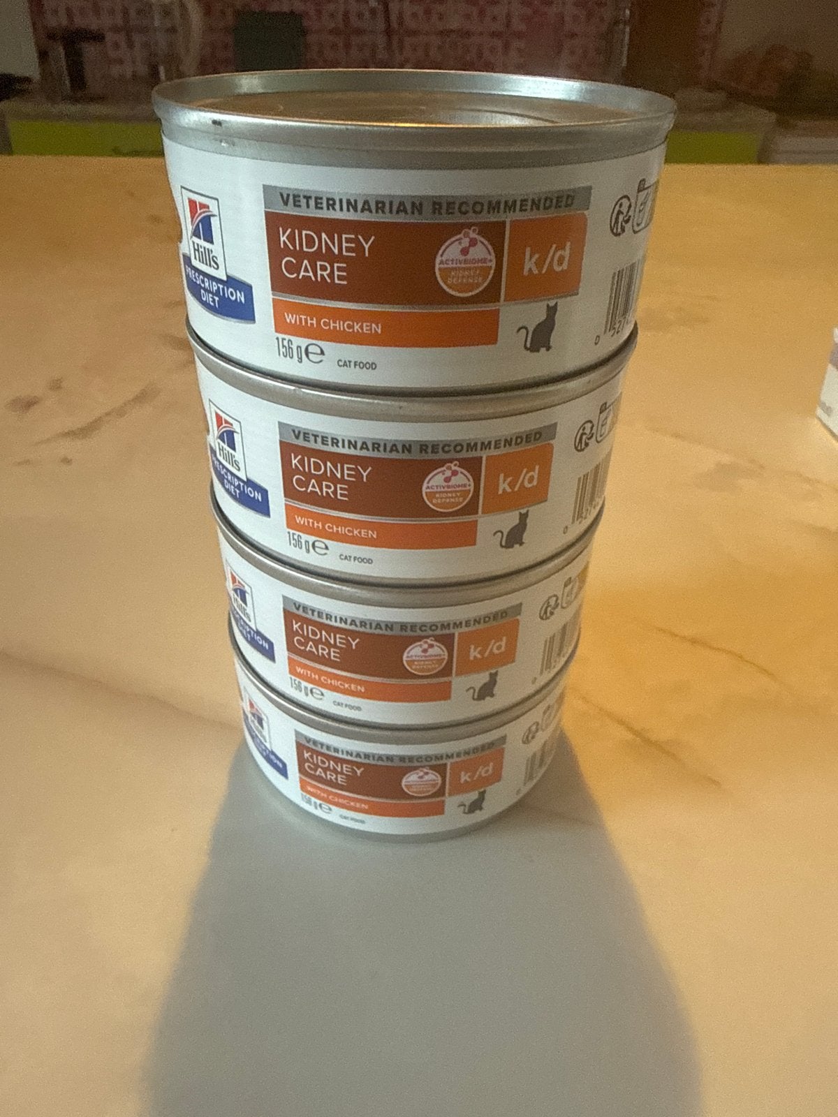 Hill’s Kidney care k/d chicken 4 blikken, Ophalen of Verzenden, Kat