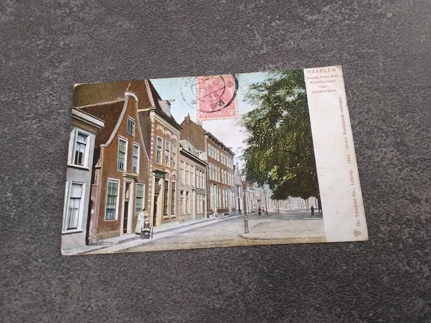 Haarlem Koude Horn met kweekschool 1921, Ophalen of Verzenden, 1920 tot 1940, Gelopen, Noord-Holland