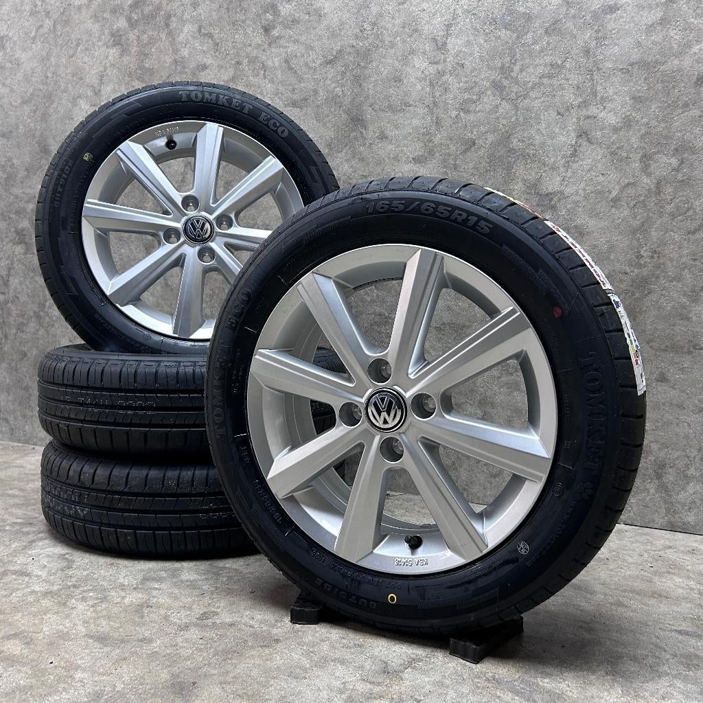 15 inch originele Merano velgen + zomerbanden Volkswagen Up, 15 inch, Info@originalwheels.nl, Banden en Velgen, Nieuw