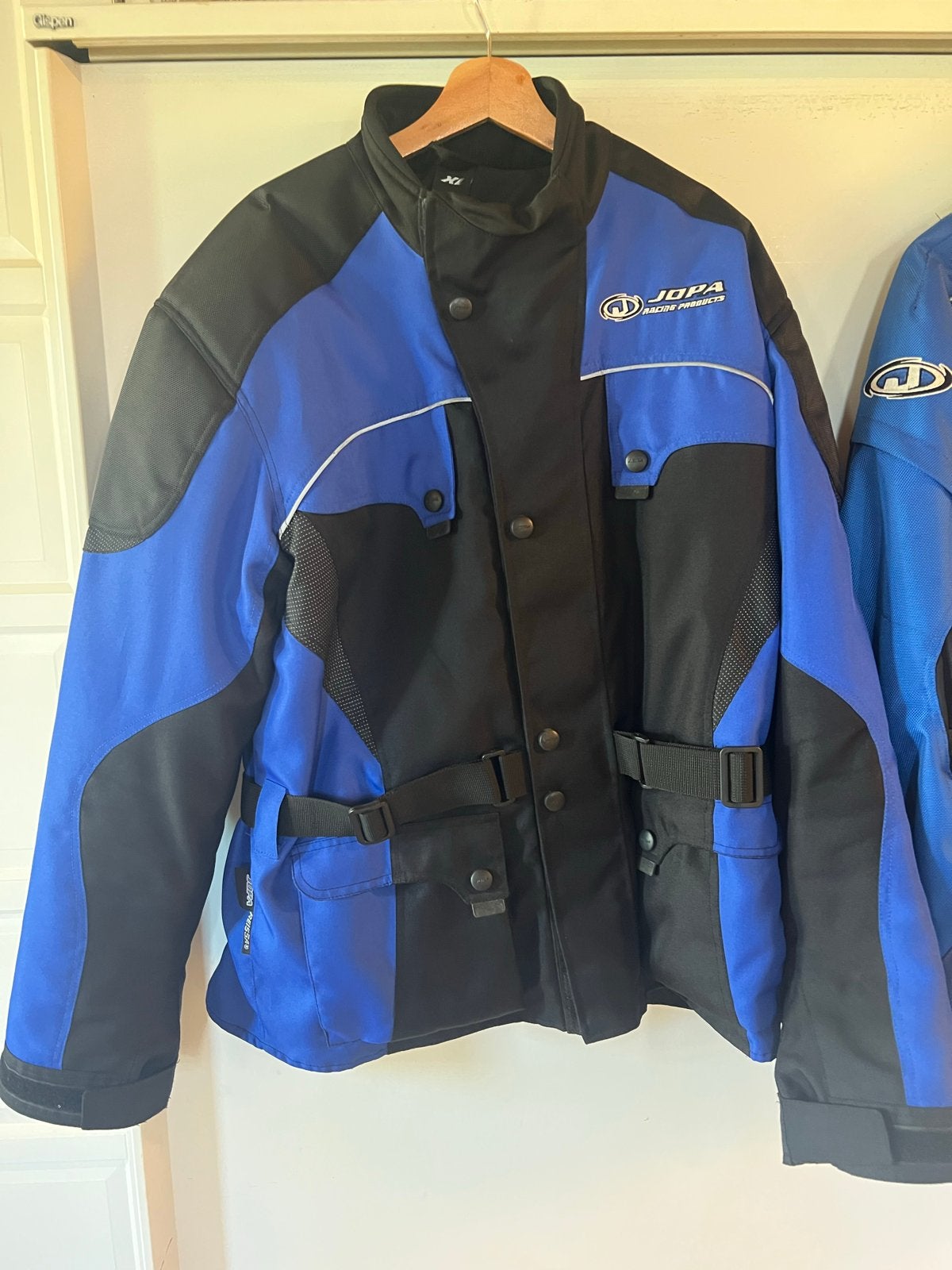 2 X. JOPA Racing Products Motorjas Textiel Blauw Zwart, Motoren, Kleding | Motorkleding, Ophalen, Tweedehands, Heren, Jas | textiel